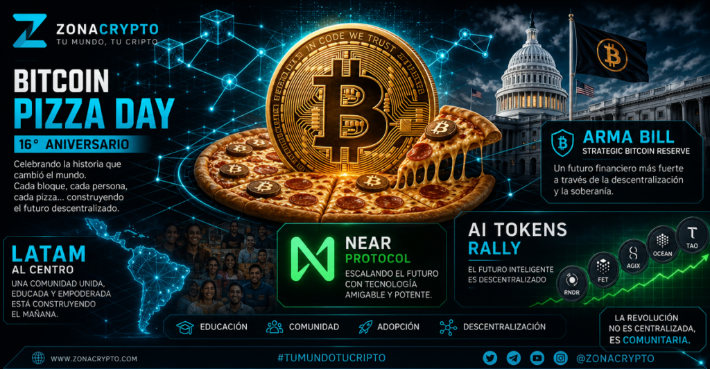 Bitcoin Pizza Day y el ARMA Bill: EE.UU. propone comprar 1 millón de BTC como reserva estratégica