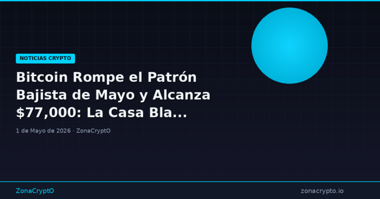 Bitcoin Rompe el Patrón Bajista de Mayo y Alcanza $77,000: La Casa Blanca Impulsa la Reserva Estratégica de BTC