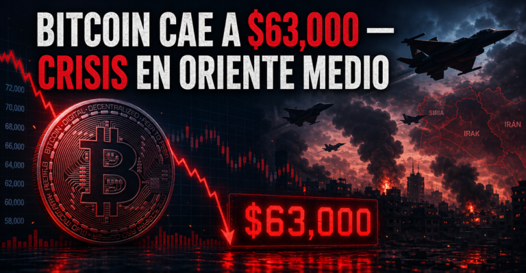 Bitcoin Cae a $63,000 por Crisis en Oriente Medio: Qué Significa para los Inversores Latinoamericanos