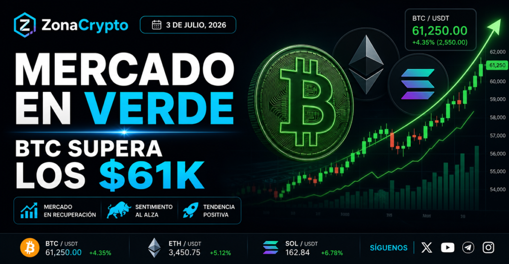 Bitcoin Rebota a $62,000: Datos de Empleo Débiles en EE.UU. Impulsan al Mercado Cripto