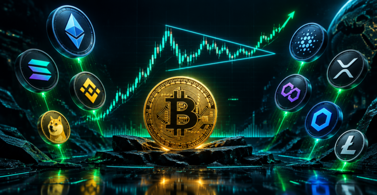 Bitcoin se consolida cerca de los 84.000 dólares mientras las altcoins repuntan
