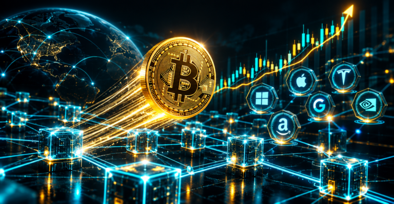 Bitcoin supera los 84.000 dólares impulsado por la tokenización de acciones