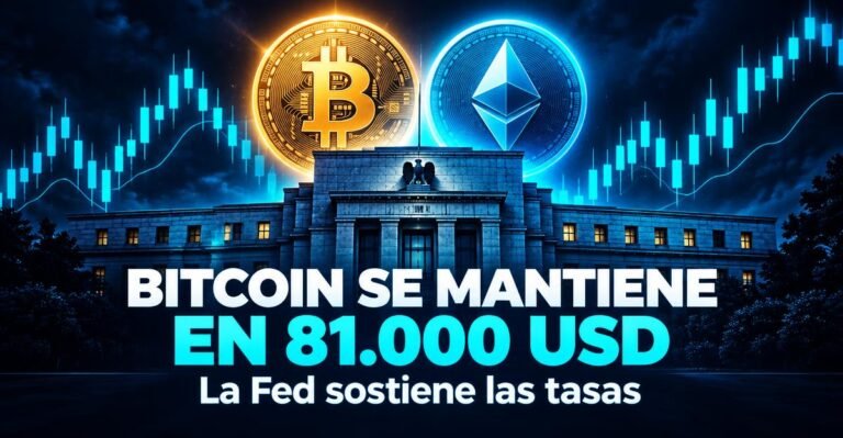 Bitcoin se mantiene en 81.000 dólares tras la pausa de la Fed: qué significa para Latinoamérica